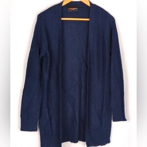 Ambiance Deep Blue Open Cardigan